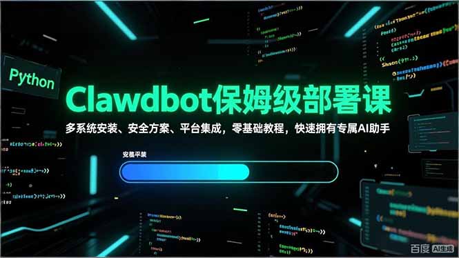 （17343期）Clawdbot保姆级部署课，多系统安装、安全方案、平台集成，零基础教程，快速拥有专属AI助手-悟空知识星球