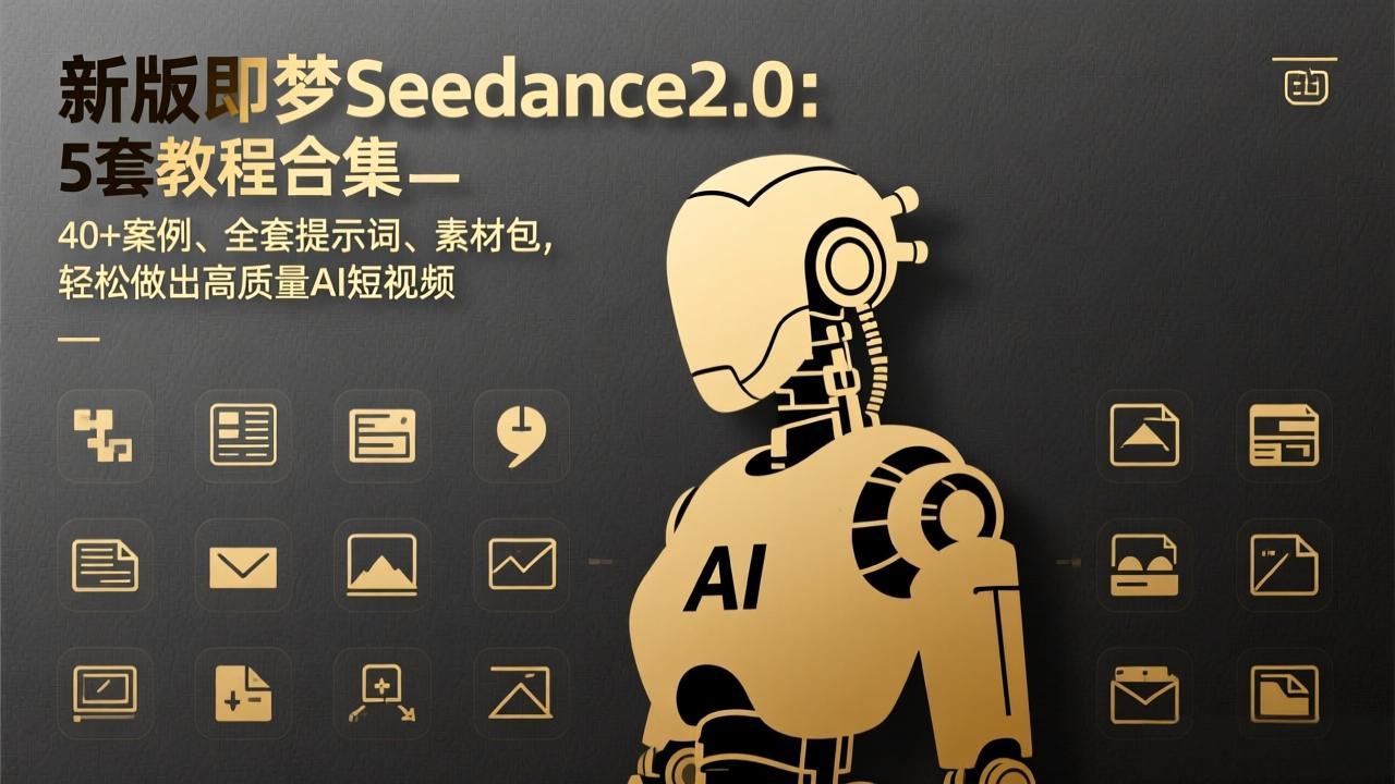 （17398期）新版即梦Seedance2.0：5套教程合集，40+案例、全套提示词、素材包，轻松做出高质量AI短视频-悟空知识星球