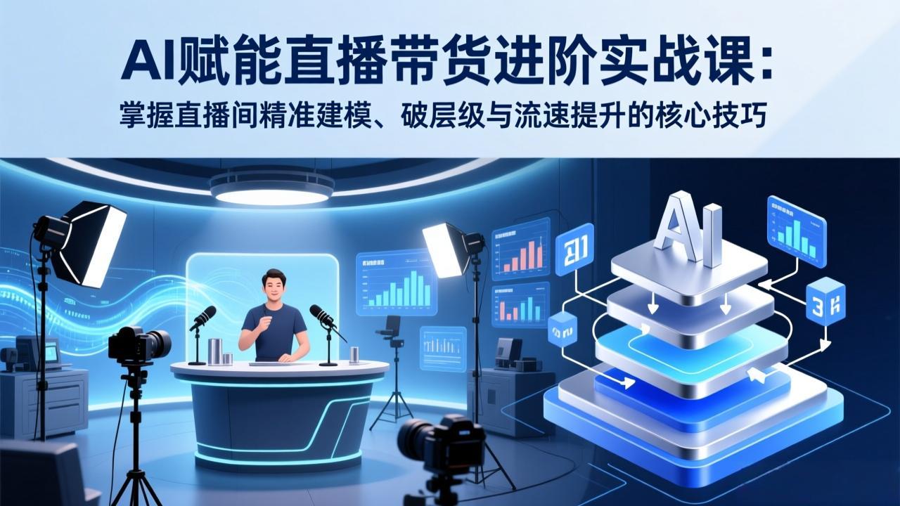 （17405期）AI赋能直播带货进阶实战课：掌握直播间精准建模、破层级与流速提升的核心技巧-悟空知识星球