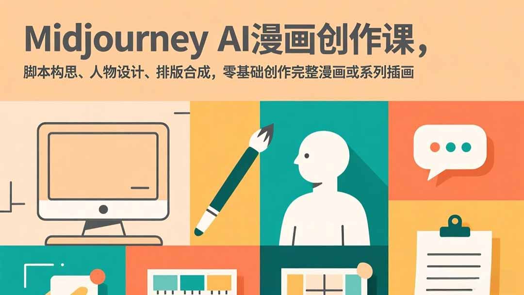 （17299期）Midjourney AI漫画创作课，脚本构思、人物设计、排版合成，零基础创作完整漫画或系列插画-悟空知识星球