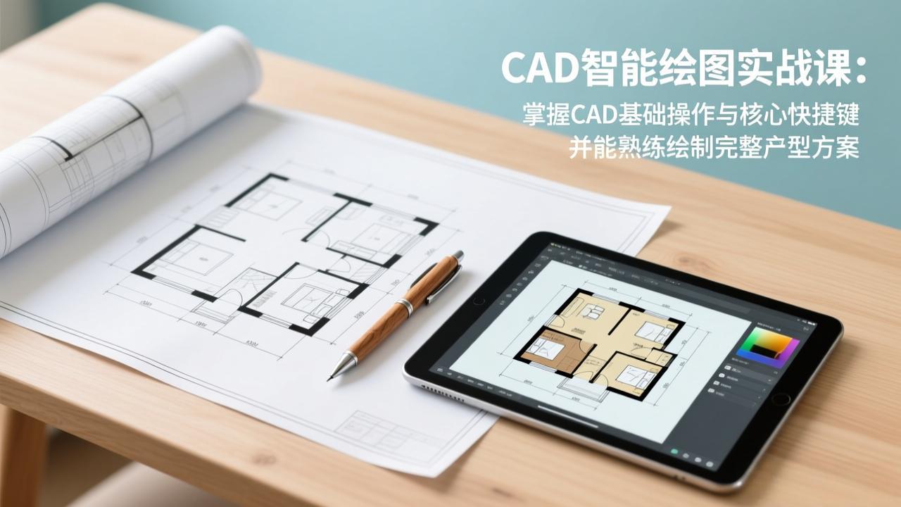 （17348期）CAD智能绘图实战课：掌握CAD基础操作与核心快捷键，并能熟练绘制完整户型方案-悟空知识星球