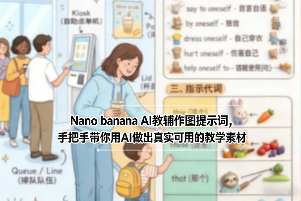 Nano banana AI教辅作图提示词，手把手带你用AI做出真实可用的教学素材-悟空知识星球