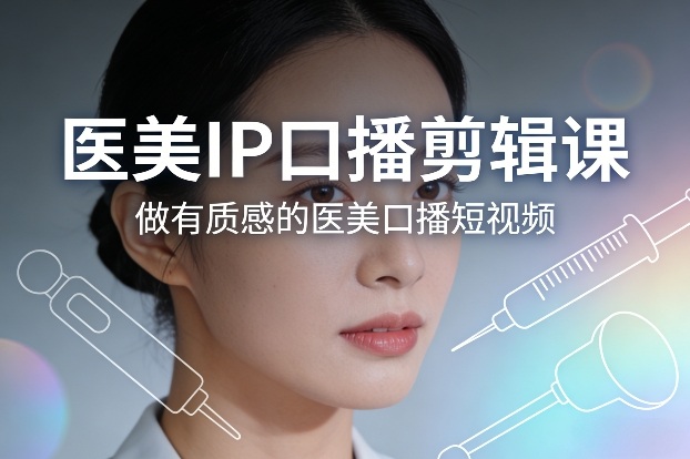 医美IP口播剪辑课，做有质感的医美口播短视频-悟空知识星球