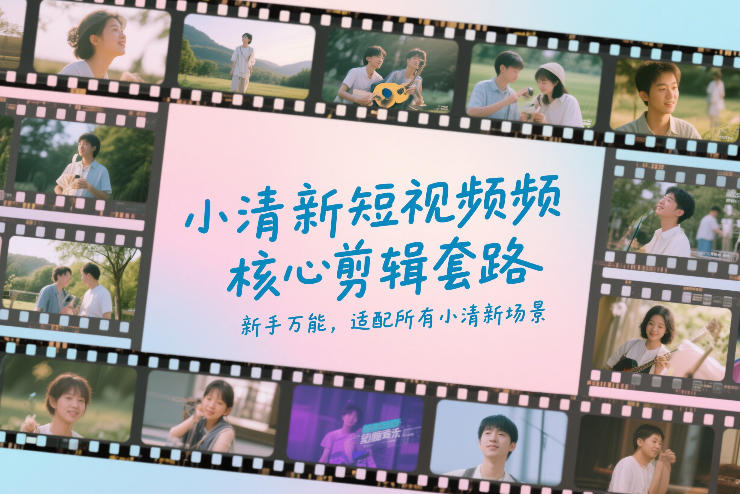 小清新短视频核心剪辑套路，新手万能，适配所有小清新场景-悟空知识星球