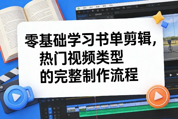 零基础学习书单剪辑，热门视频类型的完整制作流程（更新2026）-悟空知识星球