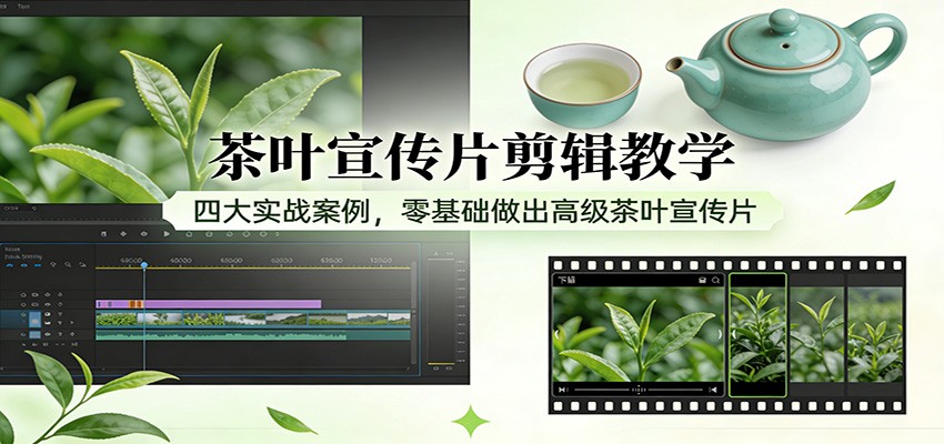 茶叶宣传片剪辑教学：四大实战案例，零基础做出高级茶叶宣传片-悟空知识星球