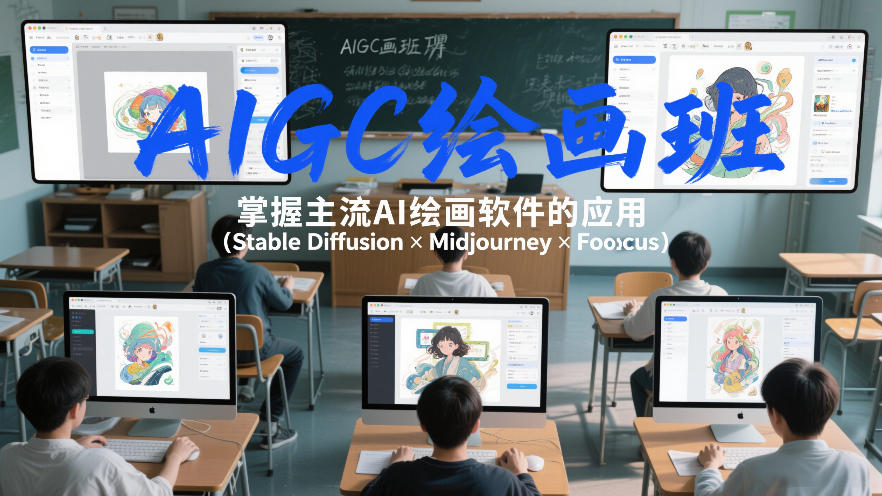 AIGC绘画班，掌握主流Ai绘画软件的应用（Stable Diffusion x Midjourney x Fooocus）-悟空知识星球