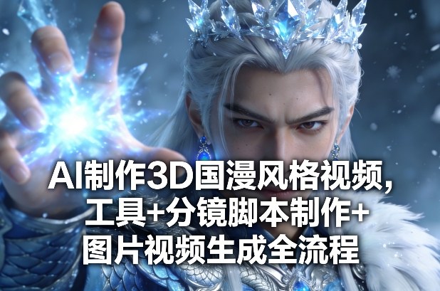 AI制作3D国漫风格视频，工具+分镜脚本制作+图片视频生成全流程-悟空知识星球