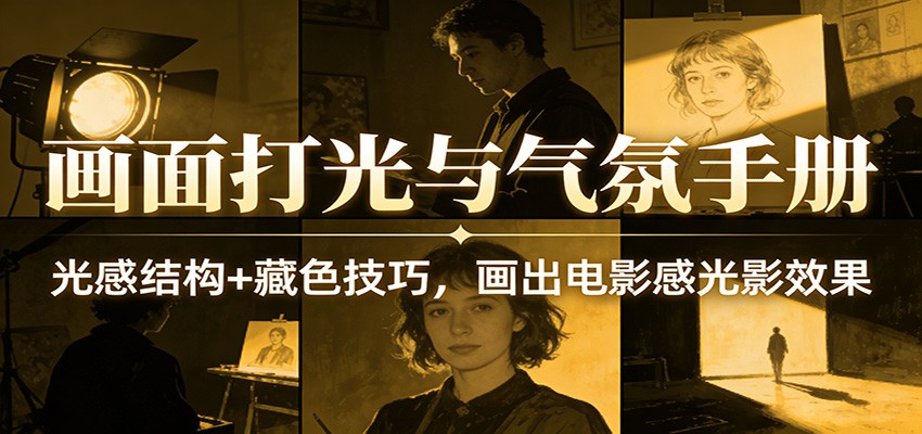 画面打光与气氛手册：光感结构+藏色技巧，画出电影感光影效果-悟空知识星球