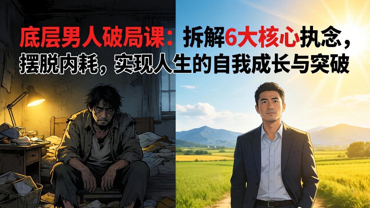 （17747期）付费文章：底层男人破局课：拆解 6 大核心执念，摆脱内耗，实现人生的自我成长与突破-悟空知识星球