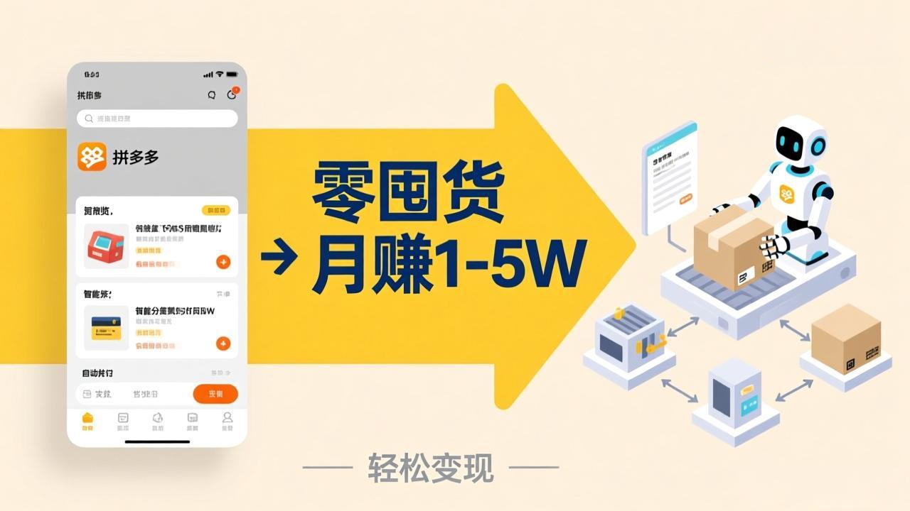 （17490期）不用囤货不用跑单！拼多多虚拟玩法，机器人管理发货和客服，帮你月赚 1-5W-悟空知识星球