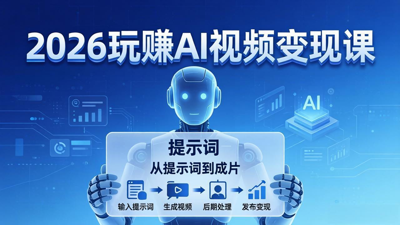 （17827期）2026玩赚AI视频变现课：掌握 AI 视频全流程技能，从提示词到成片高效产出-悟空知识星球