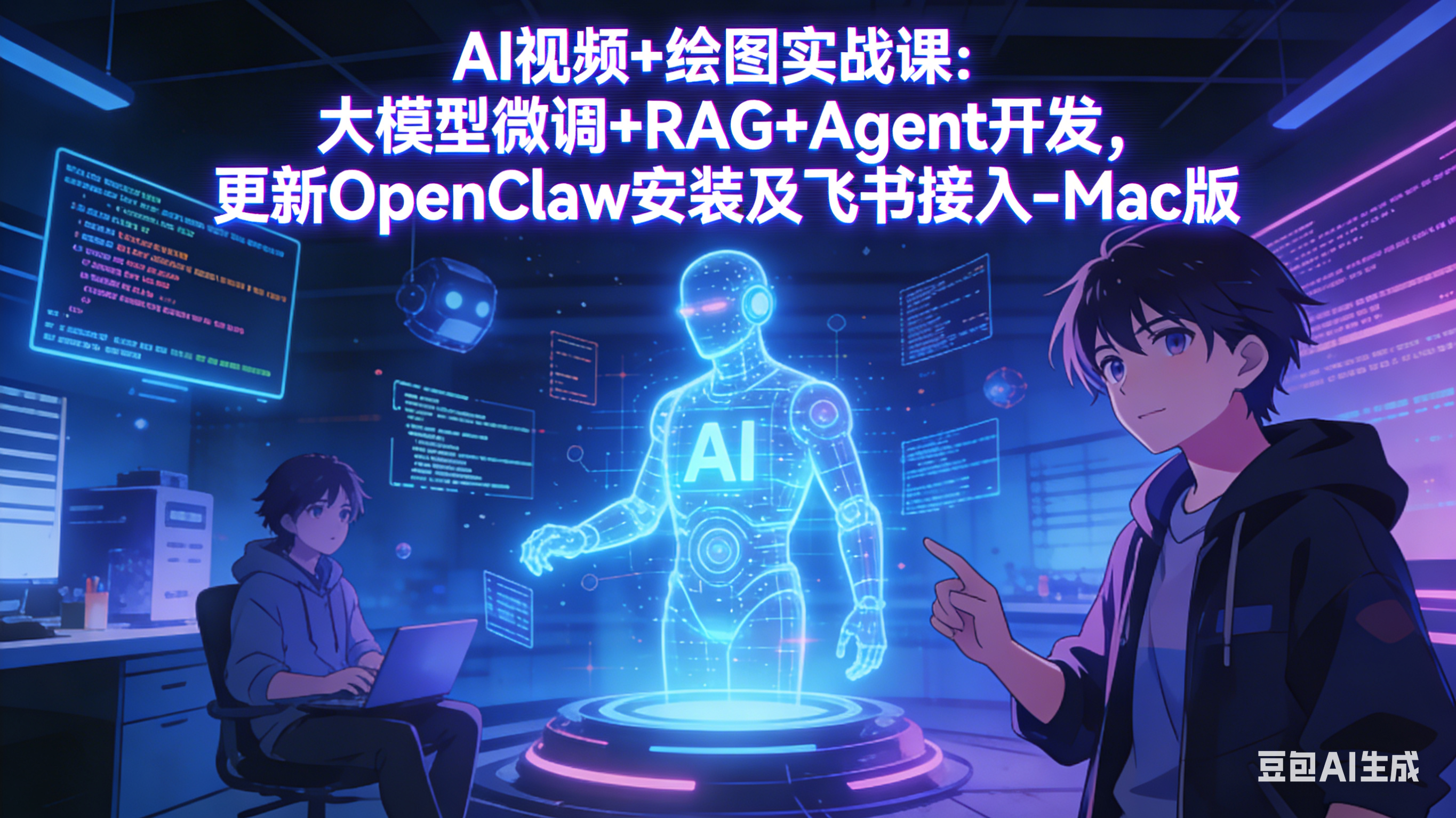 （17594期）AI视频+绘图实战课：大模型微调+RAG+Agent开发，更新OpenClaw安装及飞书接入-Mac版-悟空知识星球