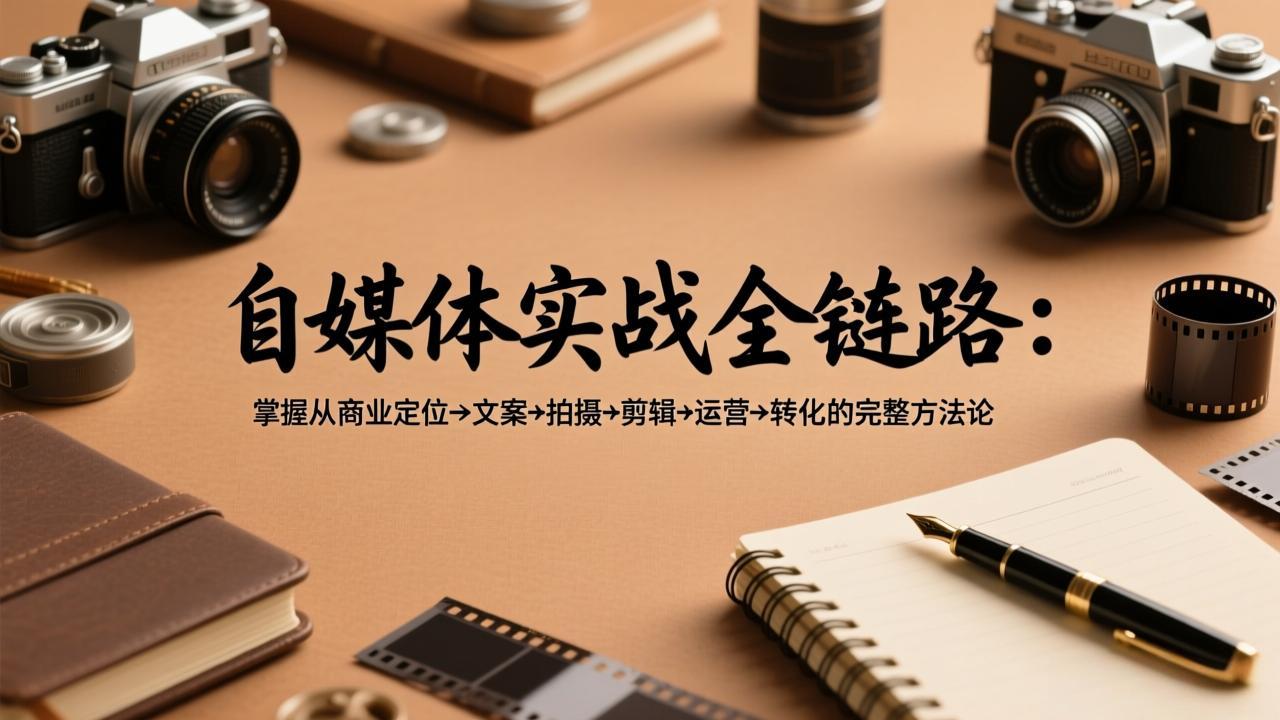 (17586期)自媒体实战全链路:掌握从商业定位→文案→拍摄→剪辑→运营→转化的完整方法论-悟空知识星球