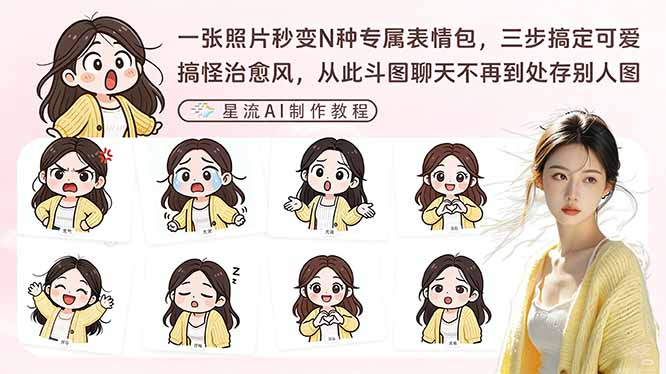 （17482期）一张照片秒变N种专属表情包，三步搞定可爱搞怪治愈风，从此斗图聊天不再到处存别人图-悟空知识星球