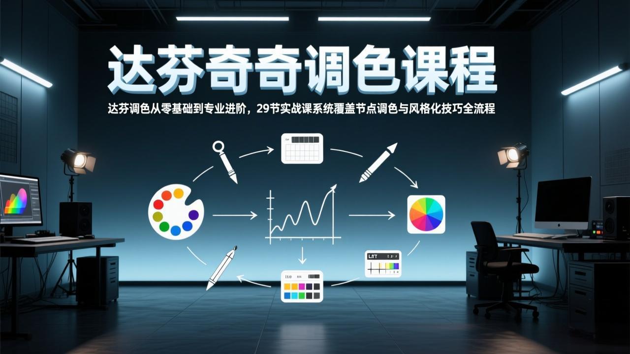 （17484期）达芬奇调色从零基础到专业进阶，29节实战课系统覆盖节点调色与风格化技巧全流程-悟空知识星球