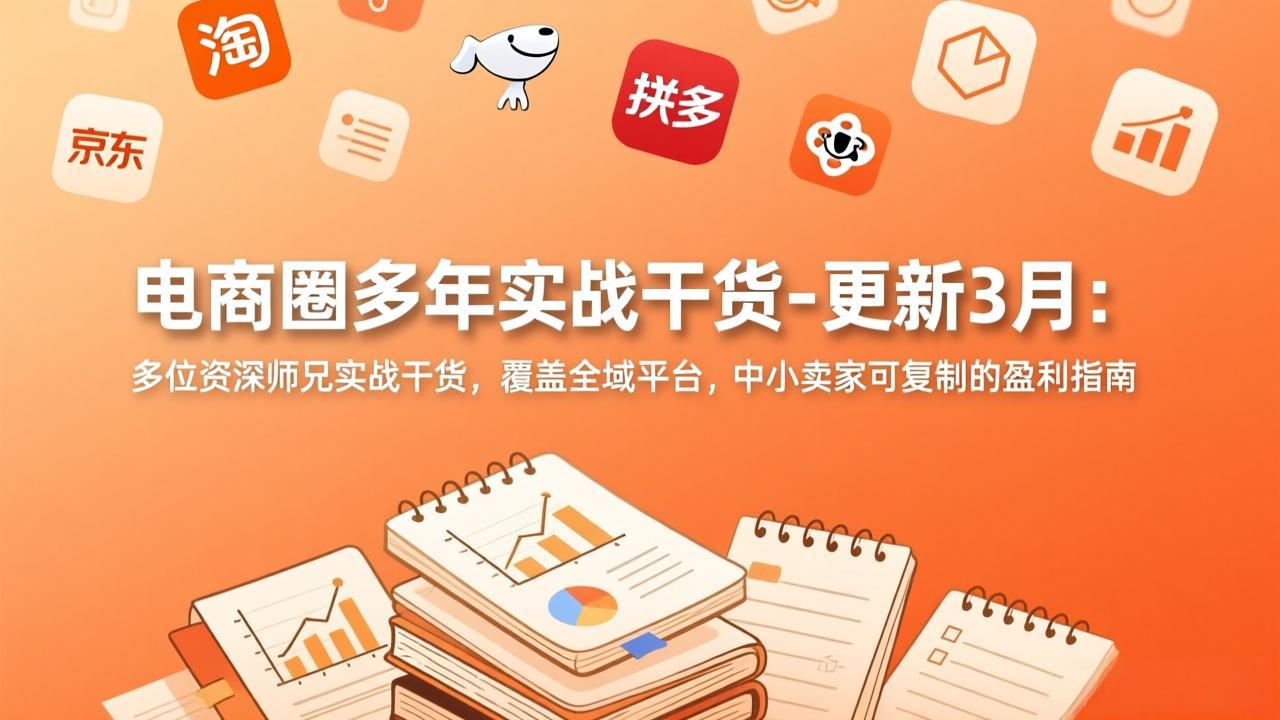 (17576期)电商圈多年实战干货-更新3月:多位资深师兄实战干货,覆盖全域平台,中小卖家可复制的盈利指南-悟空知识星球