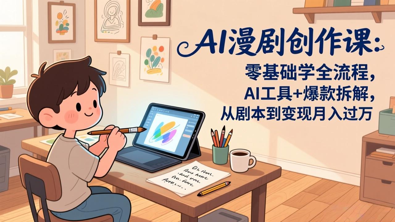 （17519期）AI漫剧创作课：零基础学全流程，AI工具+爆款拆解，从剧本到变现月入过万-悟空知识星球