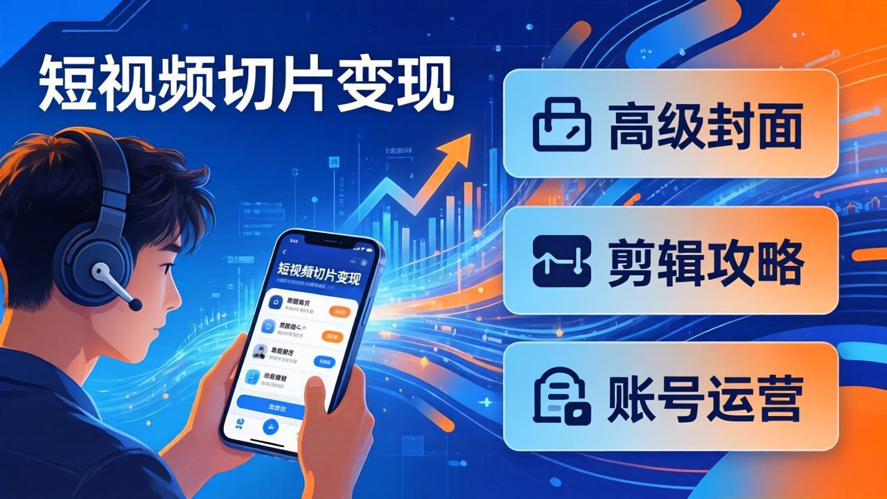 （17758期）短视频切片变现速成班2.0：高级封面+剪辑攻略+账号运营，0基础小白快速入局副业-悟空知识星球