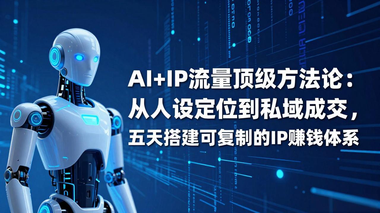 （17521期）AI+IP顶级方法论：从人设定位到私域成交，五天搭建可复制的IP赚钱体系-悟空知识星球