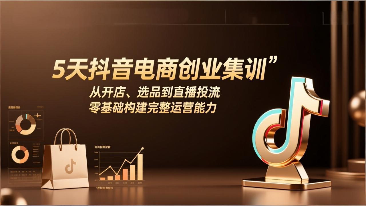 （17544期）5天抖音电商创业集训：从开店、选品到直播投流，零基础构建完整运营能力-悟空知识星球