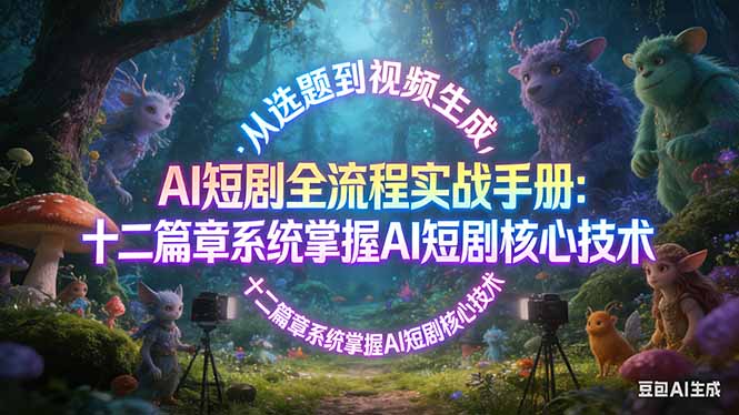 (17620期)AI 短剧全流程实战手册:从选题到视频生成,十二篇章系统掌握 AI 短剧核心技术-悟空知识星球