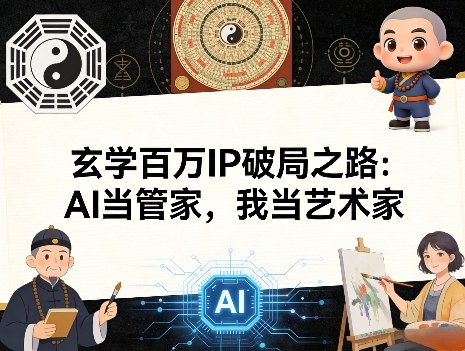 玄学百万IP破局之路：AI当管家，我当艺术家-悟空知识星球