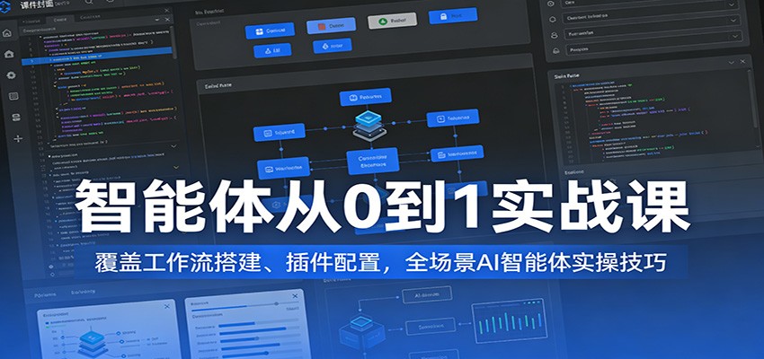 智能体从0到1实战课：覆盖工作流搭建、插件配置，全场景AI智能体实操技巧-悟空知识星球