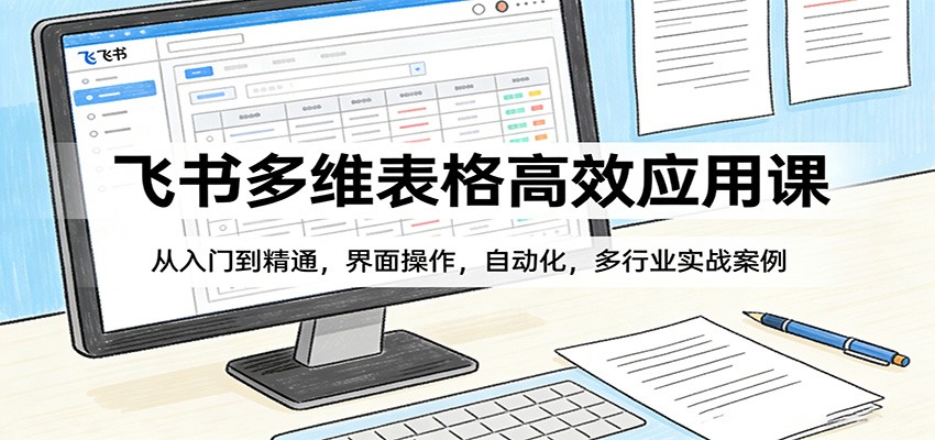 飞书多维表格高效应用课：从入门到精通，界面操作，自动化，多行业实战案例-悟空知识星球