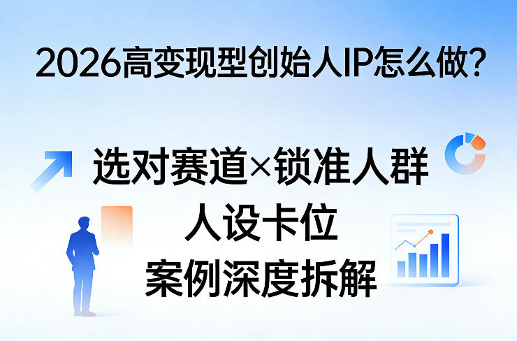 2026高变现型创始人IP怎么做？选对赛道×锁准人群×人设卡位×案例深度拆解-悟空知识星球