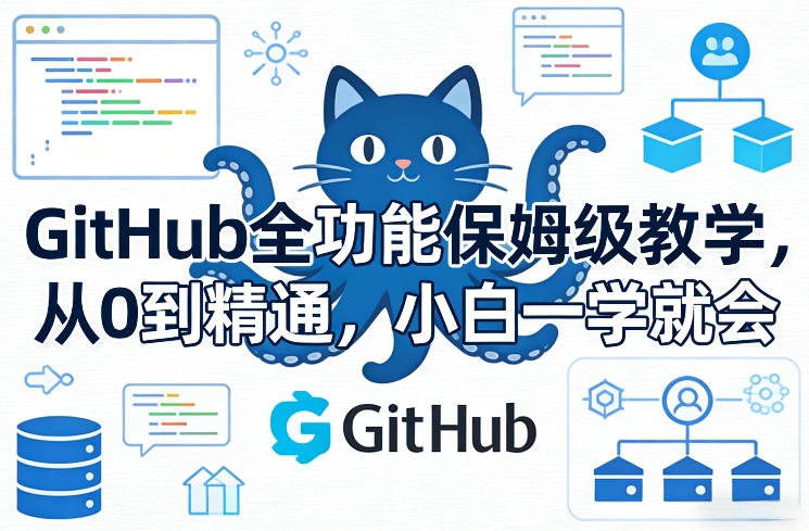 GitHub全功能保姆级教学，从0到精通，小白一学就会-悟空知识星球