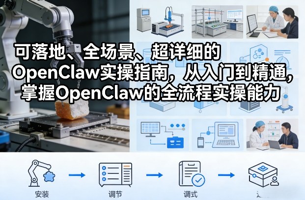 可落地、全场景、超详细的OpenClaw实操指南，从入门到精通，掌握OpenClaw的全流程实操能力-悟空知识星球