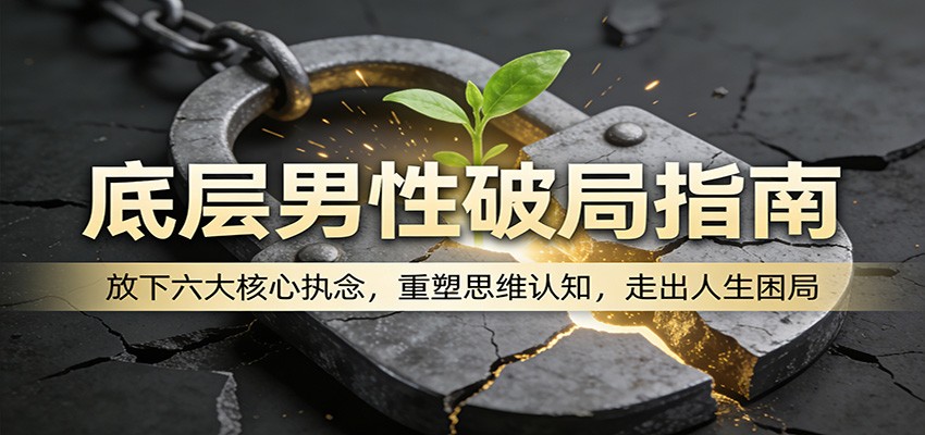 底层男性破局指南：放下六大核心执念，重塑思维认知，走出人生困局-悟空知识星球