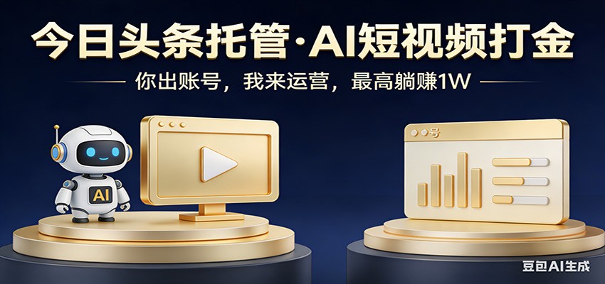 头条号AI托管,我提供作品,你提供账号,每天5分钟发布,小白躺赚3000+-悟空知识星球