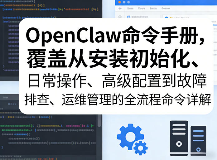 OpenClaw命令手册，覆盖从安装初始化、日常操作、高级配置到故障排查、运维管理的全流程命令详解-悟空知识星球
