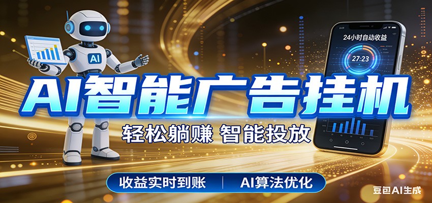 智能广告挂机新时代，利用碎片化时间实现稳定被动收益，AI帮你持续盈利-悟空知识星球