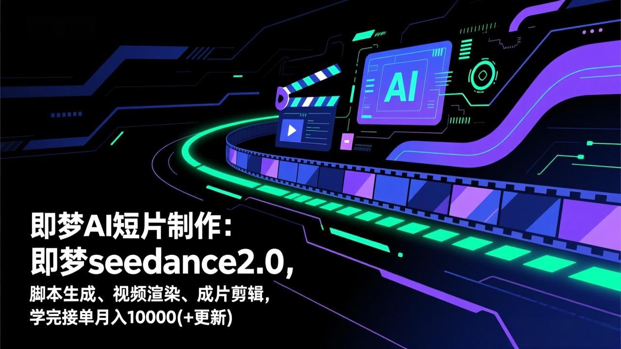 （17969期）即梦AI 短片制作(更新)：即梦seedance2.0，脚本生成、视频渲染、成片剪辑，学完接单月入10000+-悟空知识星球