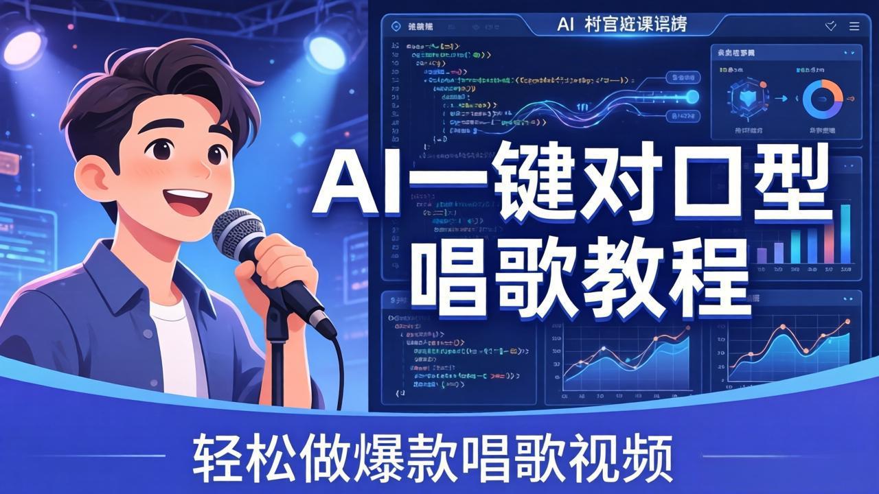 （18118期） AI一键对口型唱歌教程：零基础也能学，素材准备+模型训练+音色转换，轻松做爆款唱歌视频-悟空知识星球
