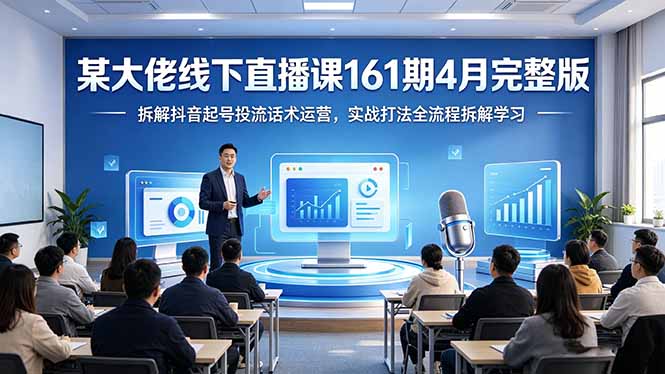 （18209期）某大佬线下直播课161期4月完整版，拆解抖音起号投流话术运营，实战打法全流程拆解学习-悟空知识星球