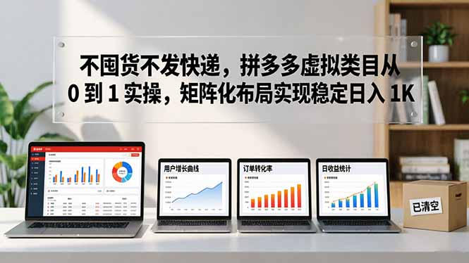 （17989期）不囤货不发快递，拼多多虚拟类目从 0 到 1 实操，矩阵化布局实现稳定日入 1K-悟空知识星球