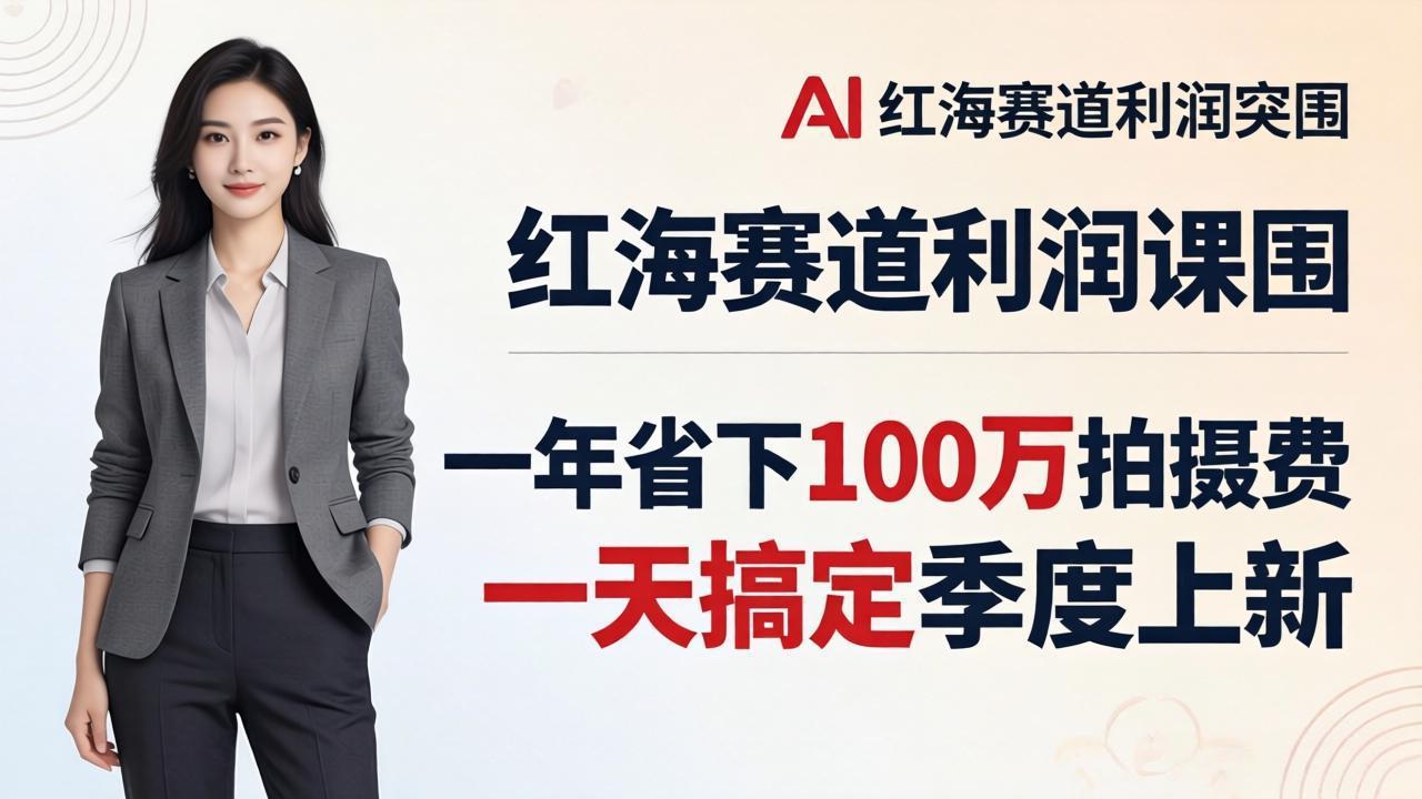（17884期）服装老板AI模特图课：一年省下100万拍摄费，一天搞定季度上新，红海赛道利润突围-悟空知识星球