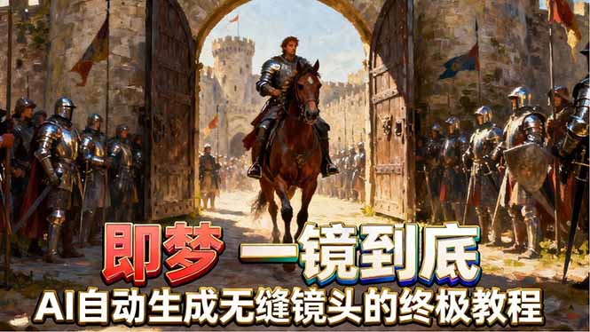 （18241期）即梦AI一镜到底终极教程，智能补帧+运镜技巧，AI自动生成无缝丝滑长镜头高效出片-悟空知识星球