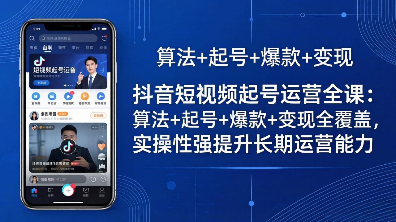 （18071期）抖音短视频起号运营全课：算法+起号+爆款+变现全覆盖，实操性强提升长期运营能力-悟空知识星球