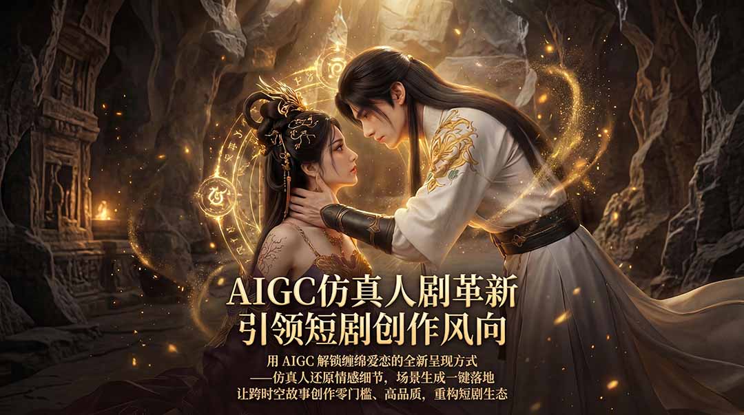 （18199期）AIGC 仿真人短剧创作革新，解锁仙侠爱恋全新呈现，一键出高质场景，零门槛打造爆款剧集-悟空知识星球