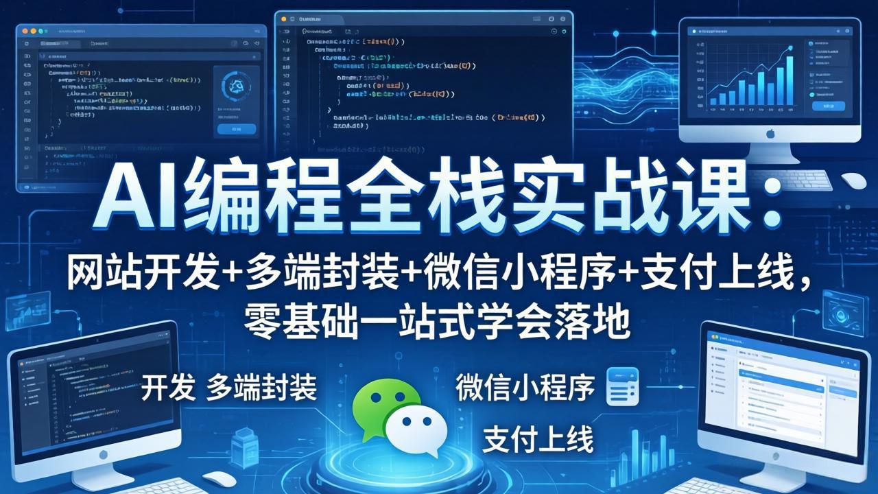 （18049期）AI编程全栈实战课：网站开发+多端封装+微信小程序+支付上线，零基础一站式学会落地-悟空知识星球