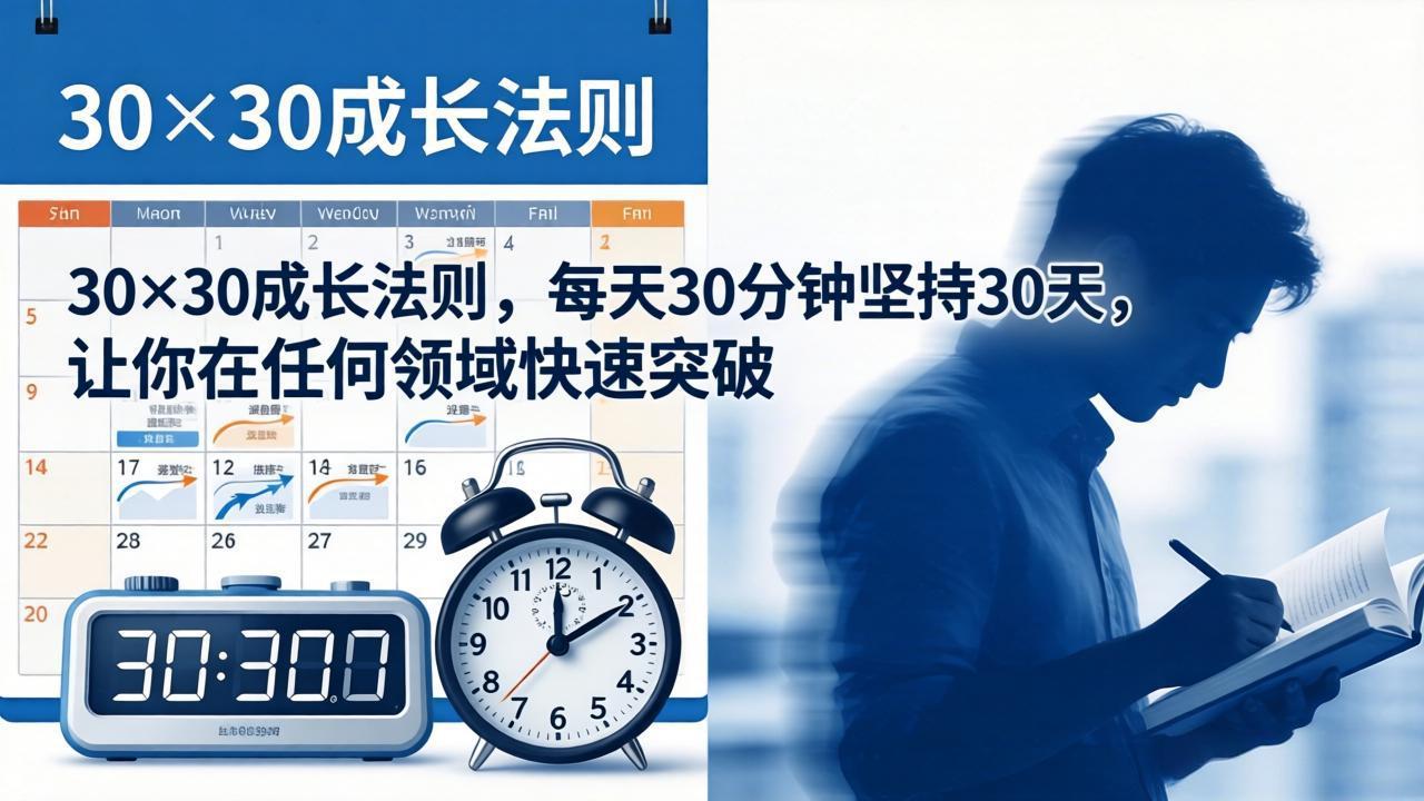 （18057期）付费文章：30×30成长法则，每天30分钟坚持30天，让你在任何领域快速突破-悟空知识星球