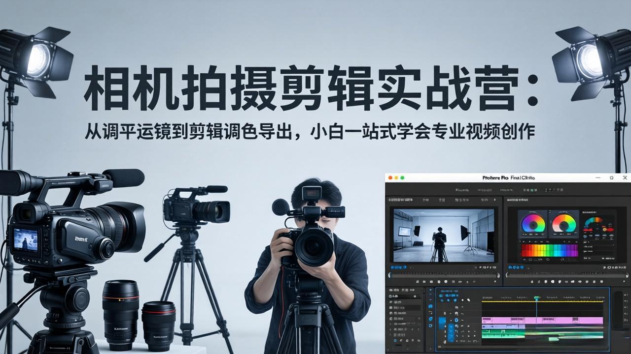 （18002期）相机拍摄剪辑实战营：从调平运镜到剪辑调色导出，小白一站式学会专业视频创作-悟空知识星球