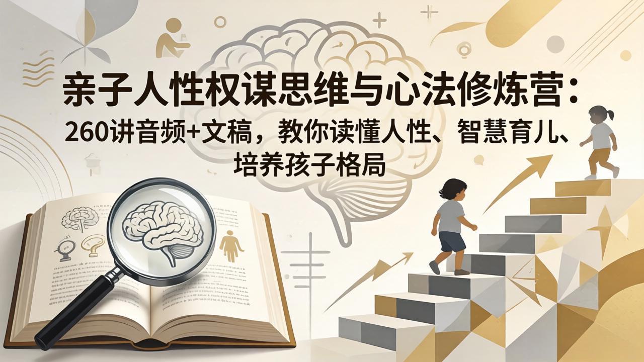 （18076期）亲子人性权谋思维与心法修炼营：260讲音频+文稿，教你读懂人性、智慧育儿、培养孩子格局-悟空知识星球