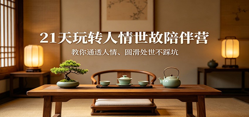 21天玩转人情世故陪伴营：教你通透人情、圆滑处世不踩坑-悟空知识星球
