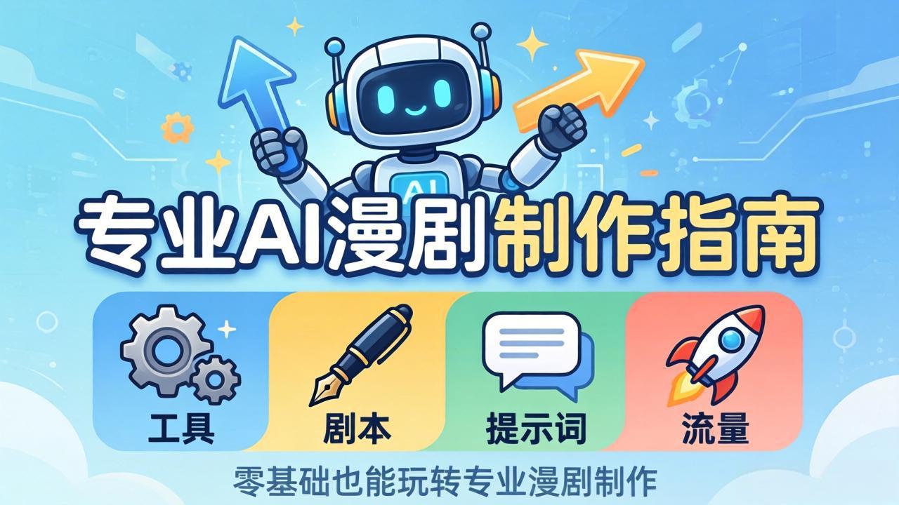 （18190期）专业AI漫剧制作指南：工具+剧本+提示词+流量全流程，零基础也能玩转专业漫剧制作-悟空知识星球